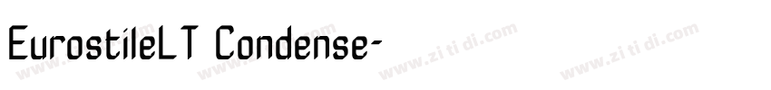 EurostileLT Condense字体转换